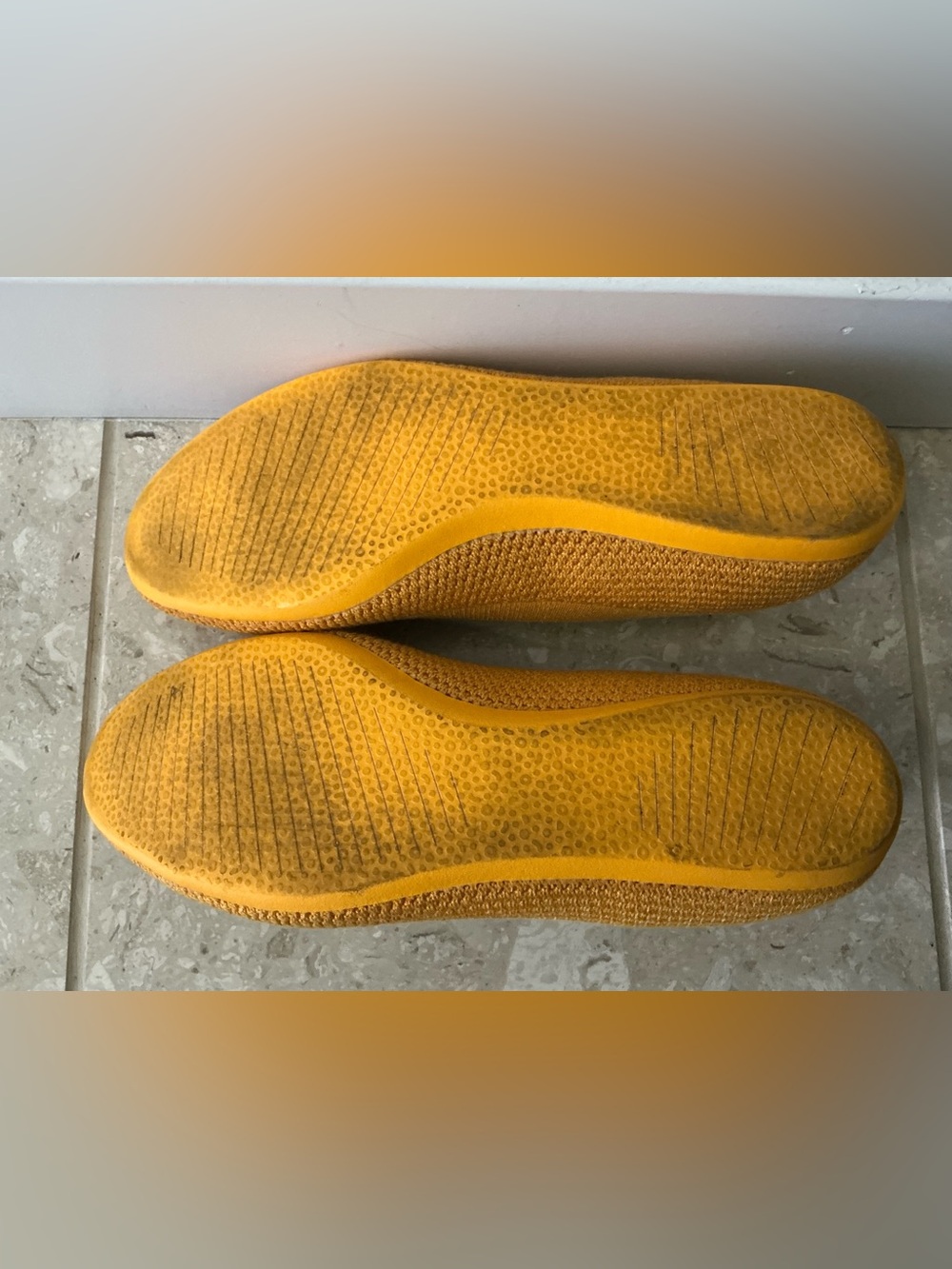 EUC Women’s All Birds Knit Ballet Flats in Rare Mustard Color Size 8.5 - Picture 6 of 6